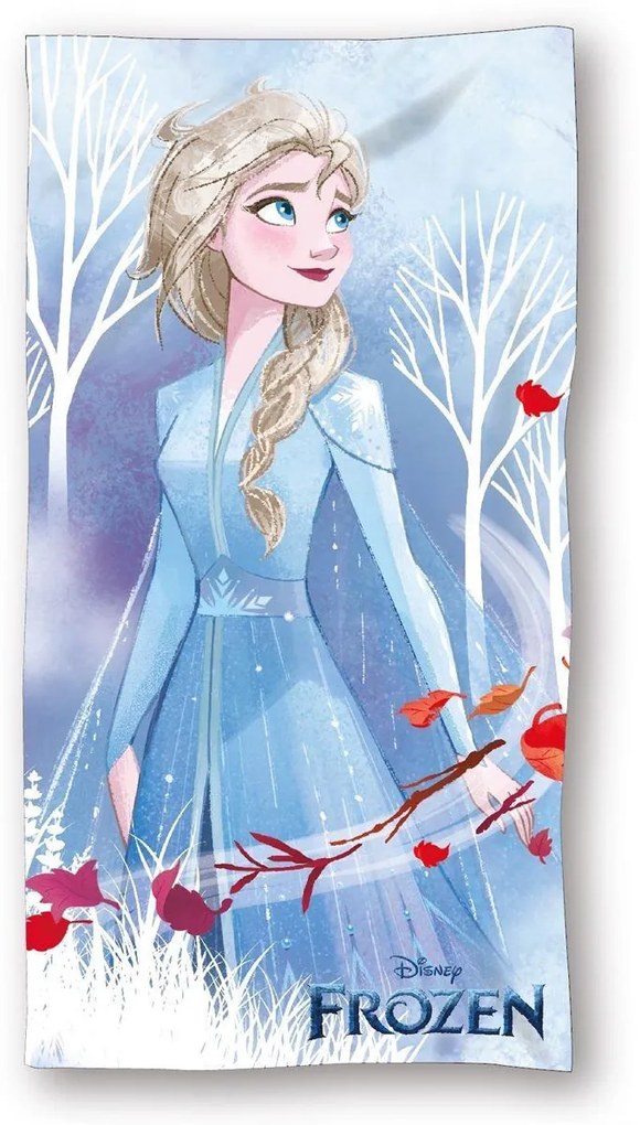 Πετσέτα Θαλάσσης Παιδική Microfiber 70x140εκ. Frozen 10 Ice Blue Disney DimCol