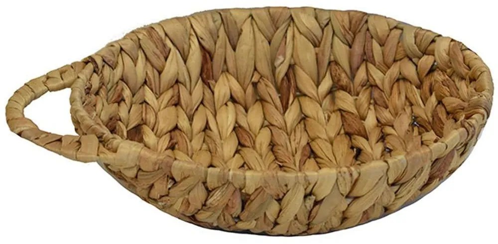 Διακοσμητικός Δίσκος 00.06.68521 Φ24x7cm Natural Hydrohyacinth