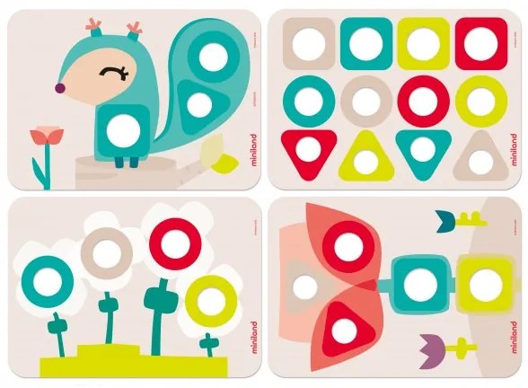 Σετ δραστηριοτήτων Miniland "Eco Activity Nuts & Bolts"