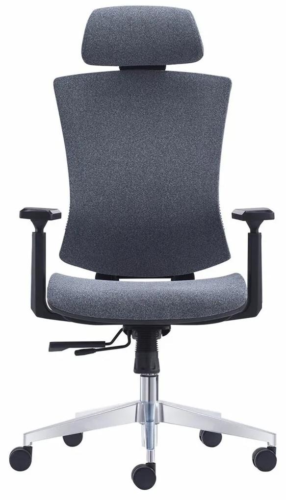 Καρέκλα γραφείου Mesa 439, Γκρι, 120x68x68cm, 20 kg, Με μπράτσα, Με ρόδες, Μηχανισμός καρέκλας: Μηχανισμός multiblock | Epipla1.gr