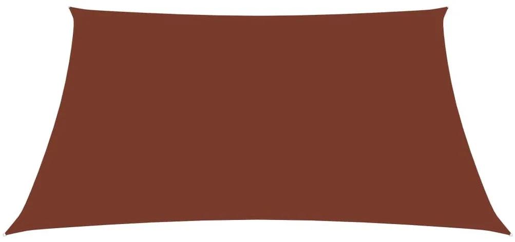 Πανί Σκίασης Ορθογώνιο Τερακότα 3 x 4 μ. από Ύφασμα Oxford - Καφέ