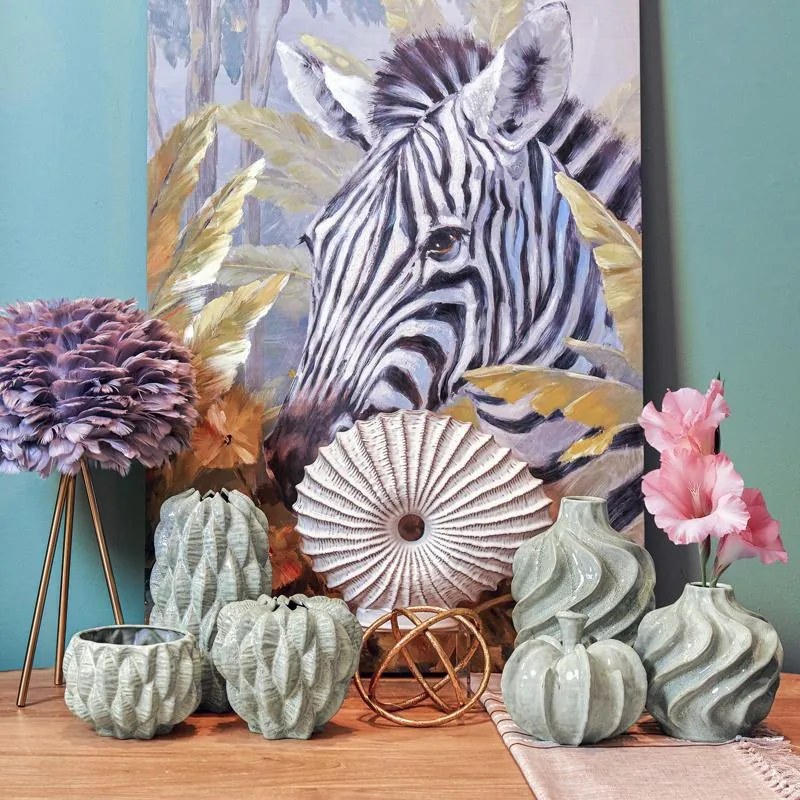 Κεραμικό Βάζο FL23914 Fylliana Βεραμάν Φ21x18 εκ. 21x21x18 εκ.