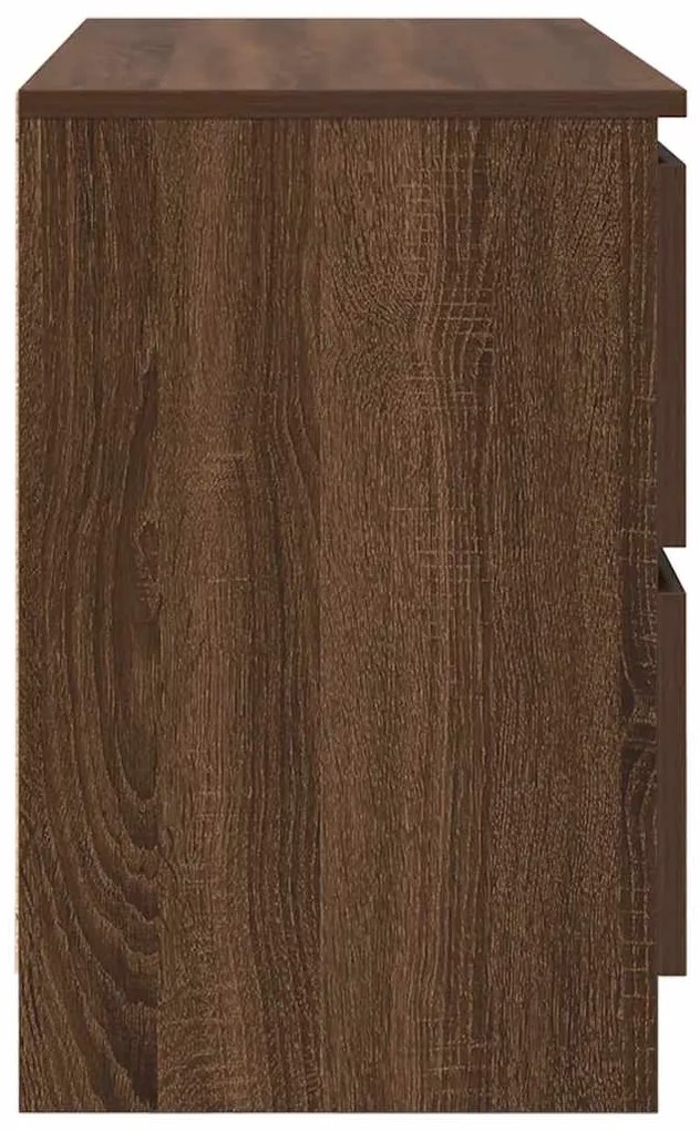 vidaXL Έπιπλο Τηλεόρασης Καφέ Δρυς 80x35x54 εκ. Επεξ. Ξύλο