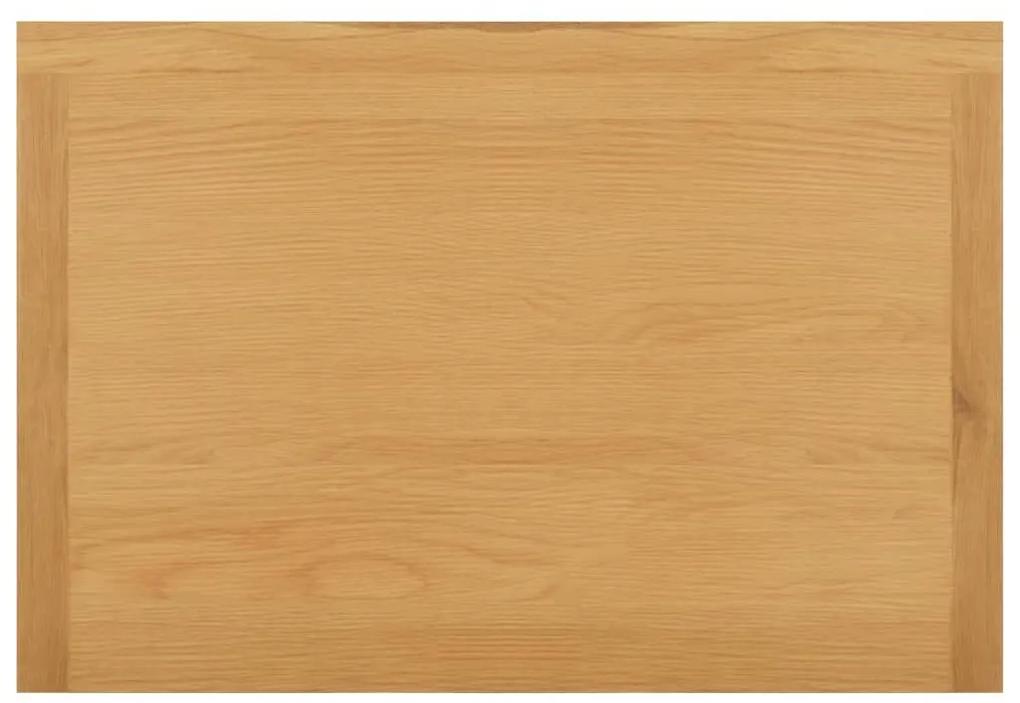 Ντουλάπι με Συρτάρια 76 x 52 x 105 εκ. από Μασίφ Ξύλο Δρυός - Καφέ