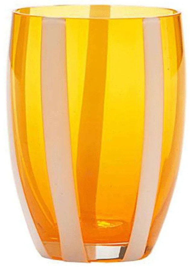 Ποτήρι Νερού Gessato GS00104 320ml Amber Zafferano Γυαλί