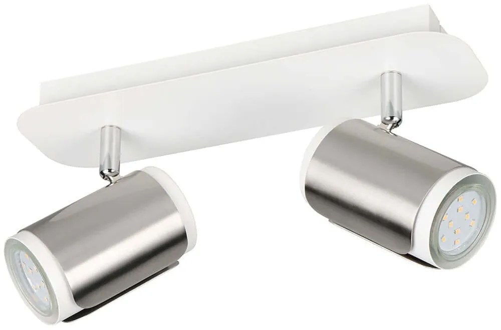 Φωτιστικό Οροφής - Σποτ Gillan 814500207 30x12x16cm 2xGU10 10W Nickel-White Trio Lighting