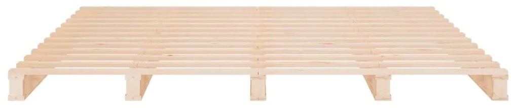 Κρεβάτι Παλέτες 180 x 200 εκ. Μασίφ Ξύλο Super King Size 821407