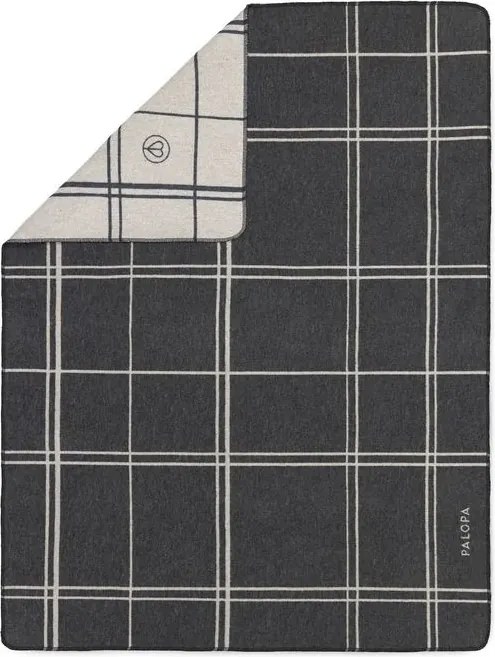 Palopa Κουβέρτα σκύλου - Ida, Checked Anthracite Light Gray L