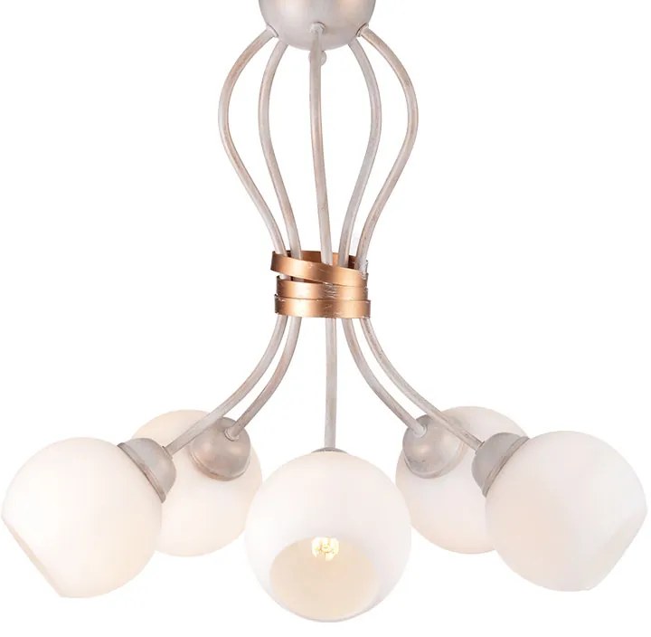 Φωτιστικό Οροφής Πολύφωτο Aca Foyer DL11695C White/Antique Gold