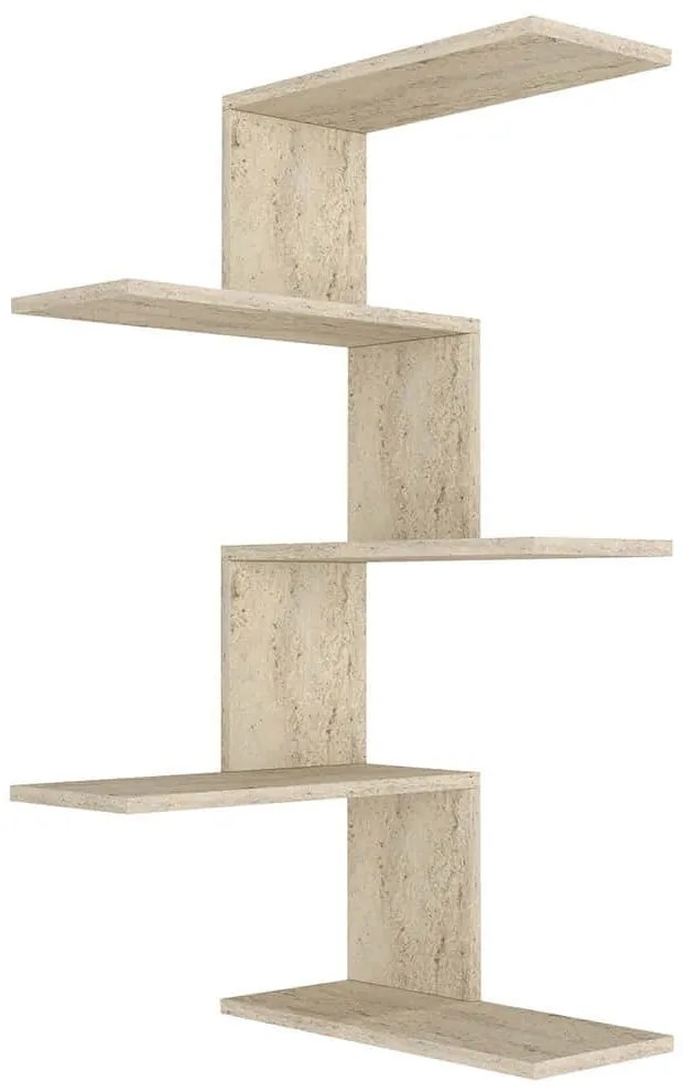Ραφιέρα Τοίχου Caniko 804TRH1623 51,5x29,6x109cm Travertine Beige