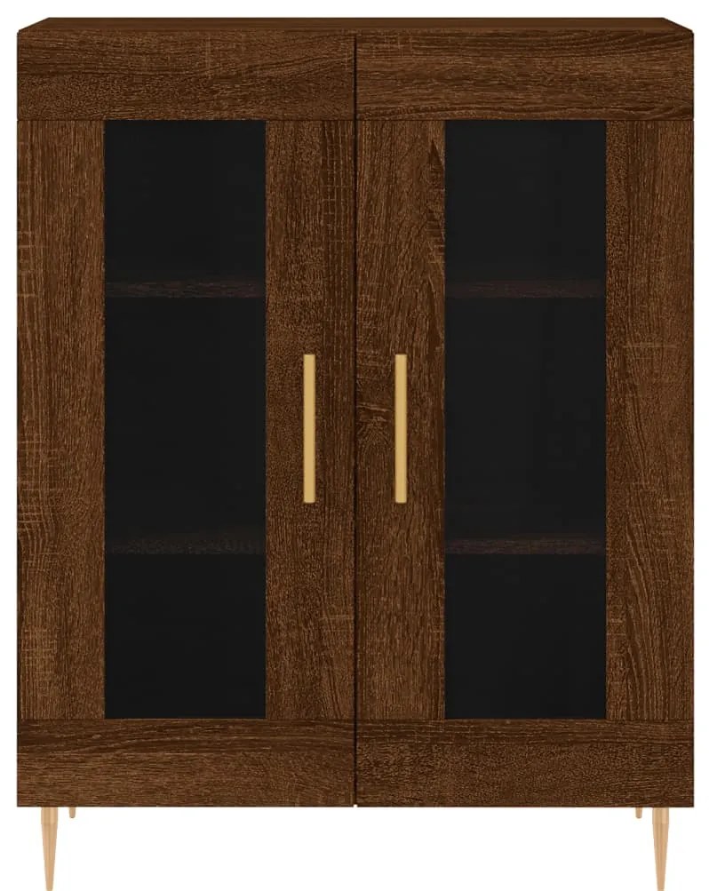 vidaXL Ντουλάπι Καφέ Δρυς 69,5 x 34 x 90 εκ. Επεξεργασμένο Ξύλο