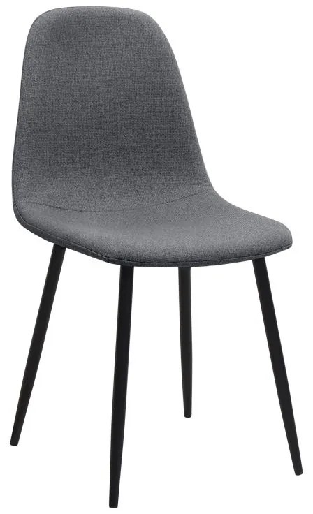 Σετ τραπεζαρία 5τμχ Roger - Iris Megapap Mdf - ύφασμα χρώμα ακακίας - γκρι 120x70x75εκ.