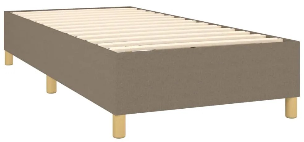 vidaXL Σκελετός Κρεβατιού Χωρίς Στρώμα Taupe 80x200 εκ. Υφασμάτινο
