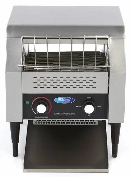 Toaster Conveyor - 300 Slices/h - Adjustable Speed - incl Crumb Tray
