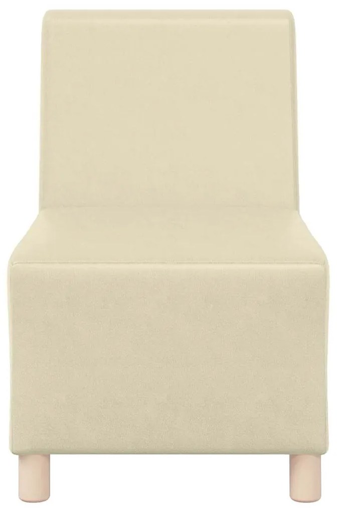 vidaXL Μοναδικός Καναπές χωρίς Χερούλια 3 pcs Κρεμ 55 x 74 x 82 εκ.
