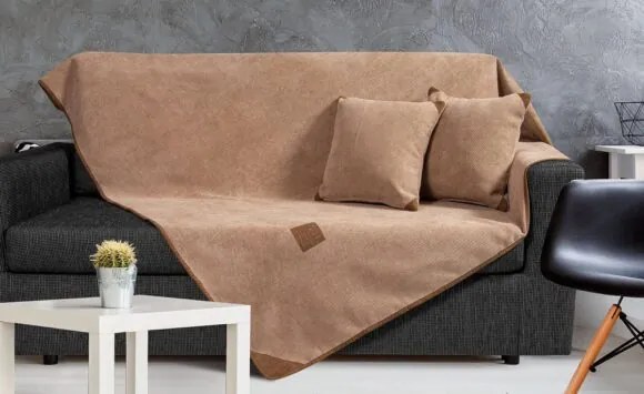 Beauty Home Ριχτάρι Τριθέσιο Camel Art 8241 180x300 Μπεζ