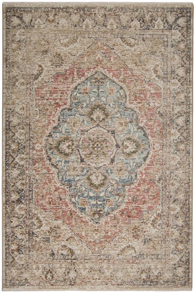 Χαλί Meryland 35024 110 Beige-Multi Βιοκαρπέτ 160X230cm
