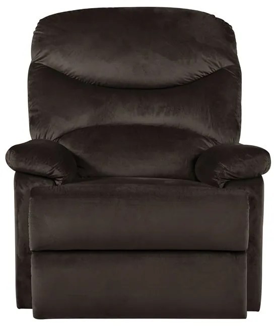WOODWELL Ε9780,2LUISA Πολυθρόνα Relax Σαλονιού - Καθιστικού Σκούρο Καφέ Velure 88x90x99cm Ε9780,2