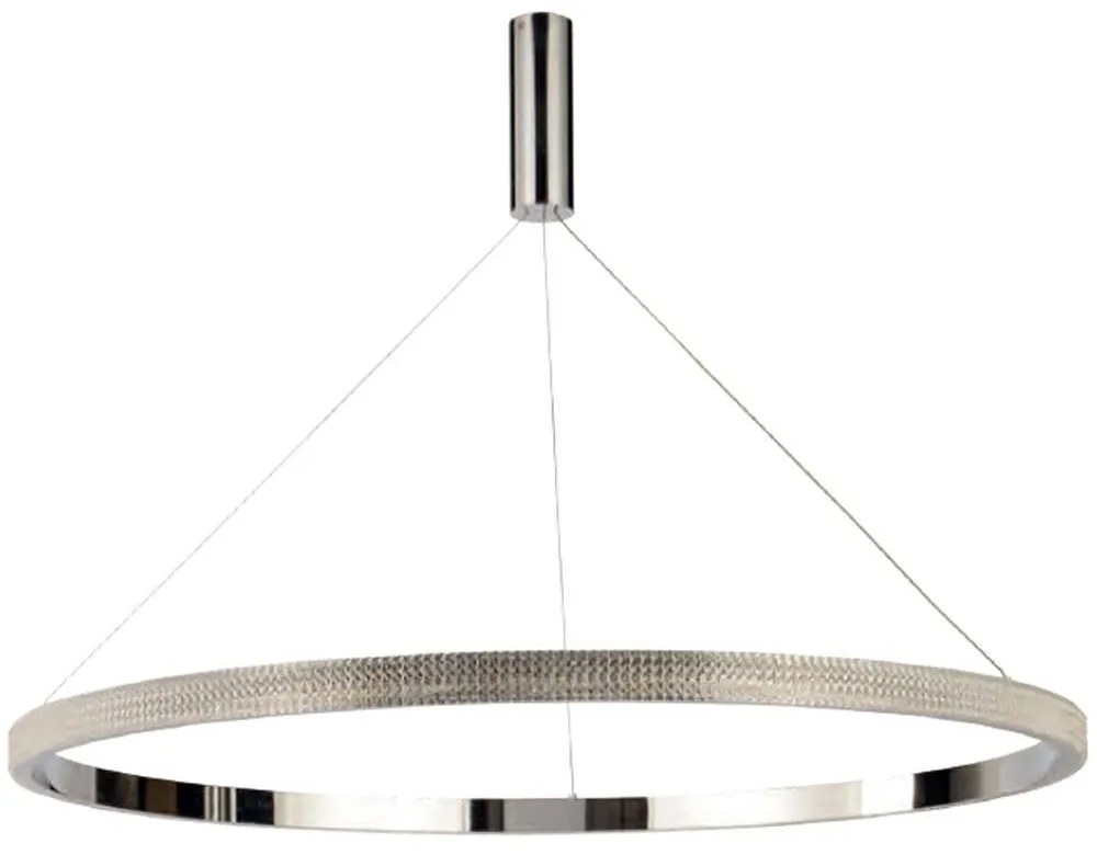 Φωτιστικό Οροφής 77-8165 Led 100cm Amarylis Chrome Homelighting Crystal, Metal