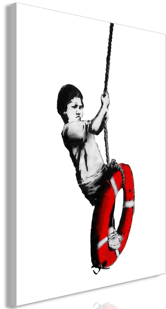 Πίνακας - Banksy: Boy on Rope (1 Part) Vertical - 60x90