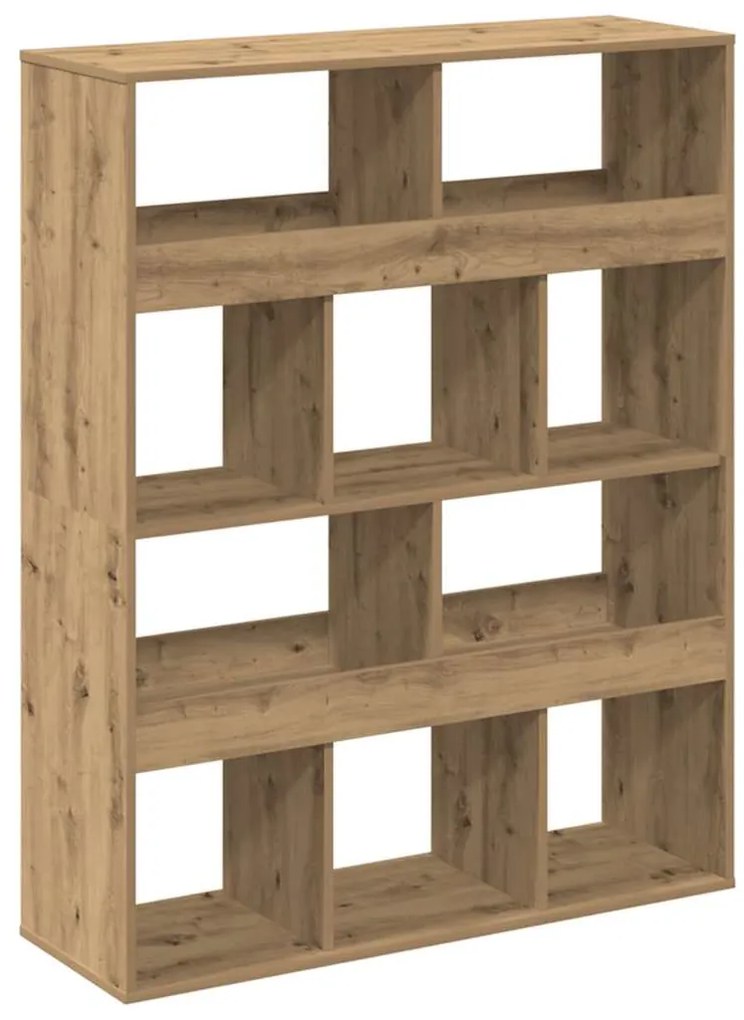 vidaXL Βιβλιοθήκη Αρτισιανή Δρυς 100x33x125,5εκ από Επεξεργασμένο Ξύλο
