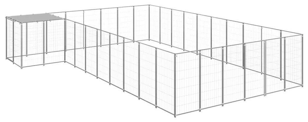 Σπιτάκι Σκύλου Ασημί 19,36 μ² Ατσάλινο   - Ασήμι