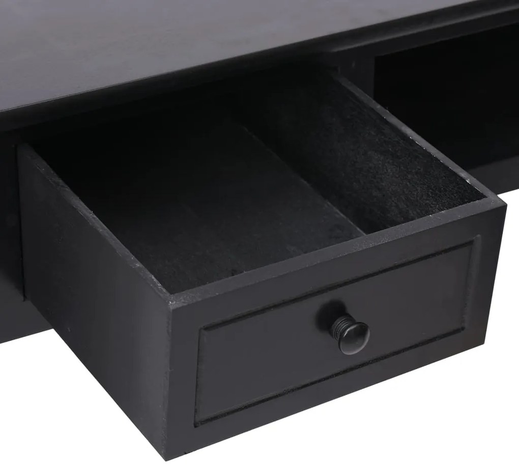 vidaXL Γραφείο Μαύρο 110 x 45 x 76 εκ. Ξύλινο