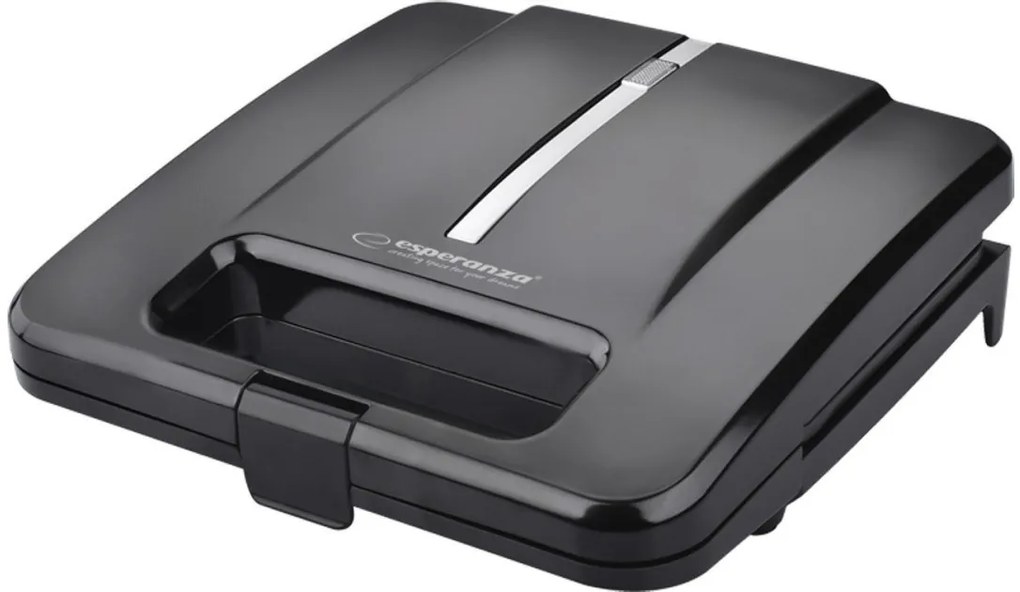 Τοστιέρα 1000W Μαύρο 2 Τριγωνικές Θέσεις Parmigiano ESPEKT010 Esperanza ESPEKT010