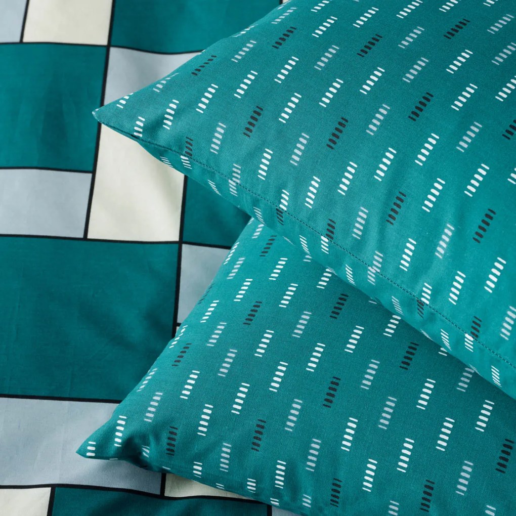 Ζεύγος Μαξιλαροθήκες (50x70) Kentia Versus Cubi 07