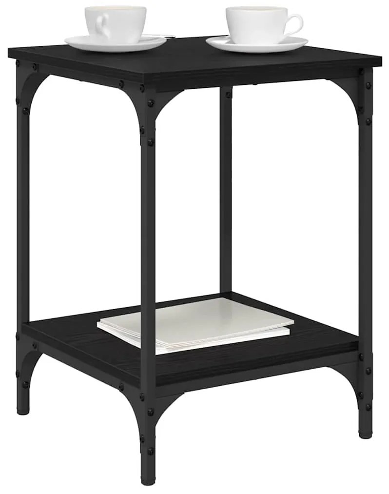 vidaXL Τραπεζάκι σαλονιού Μαύρη Οξυά 40 x 40 x 55 εκ