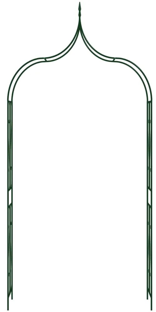 vidaXL Αψίδα Κήπου Σκούρο Πράσινο 142 x 37 x 275 εκ. Σιδερένια