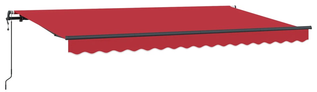vidaXL Σκηνίτσα Αναδιπλούμενη Κόκκινο 400 x 200 cm