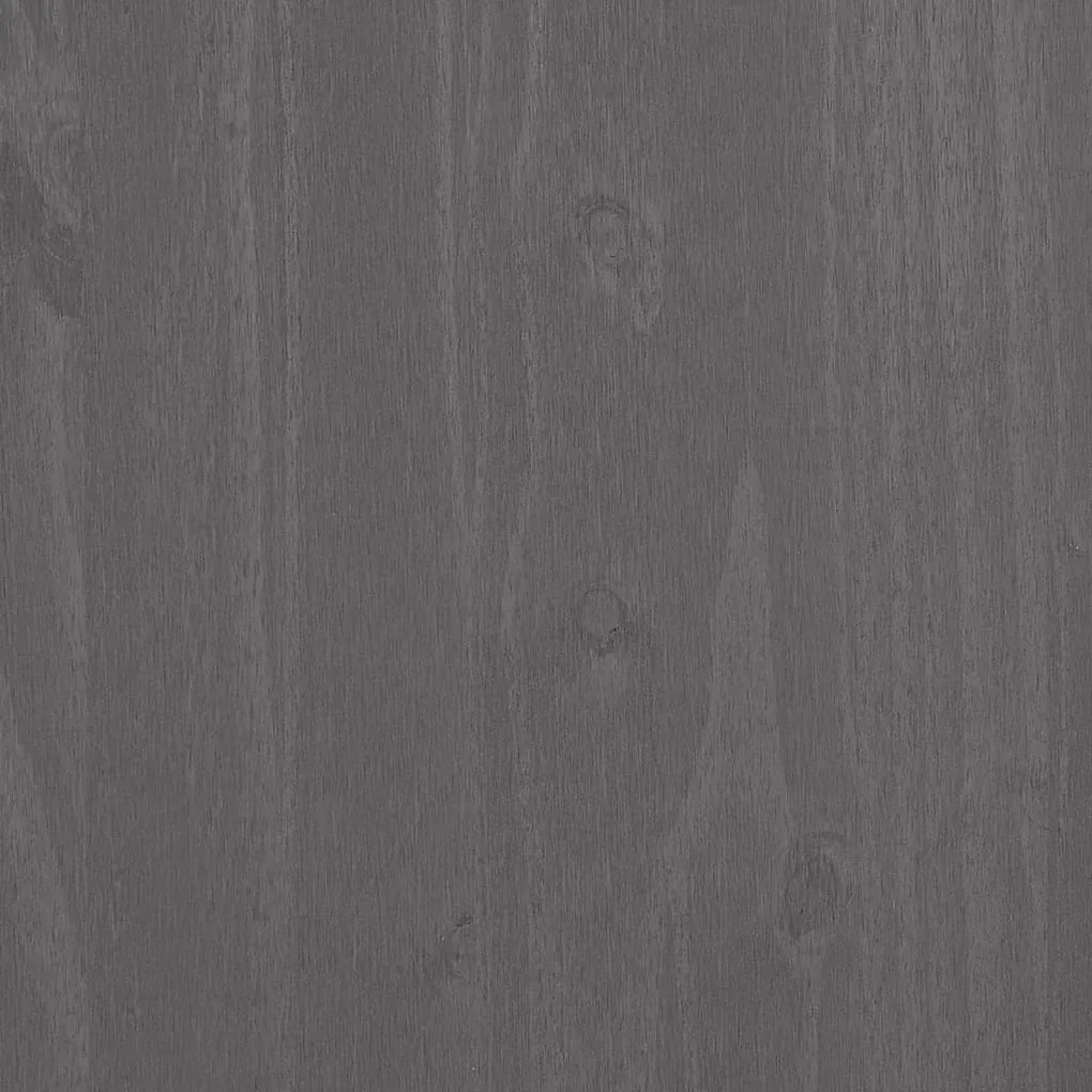 vidaXL Κομοδίνο HAMAR Ανοιχτό Γκρι 40 x 35 x 62 εκ. Μασίφ Ξύλο Πεύκου