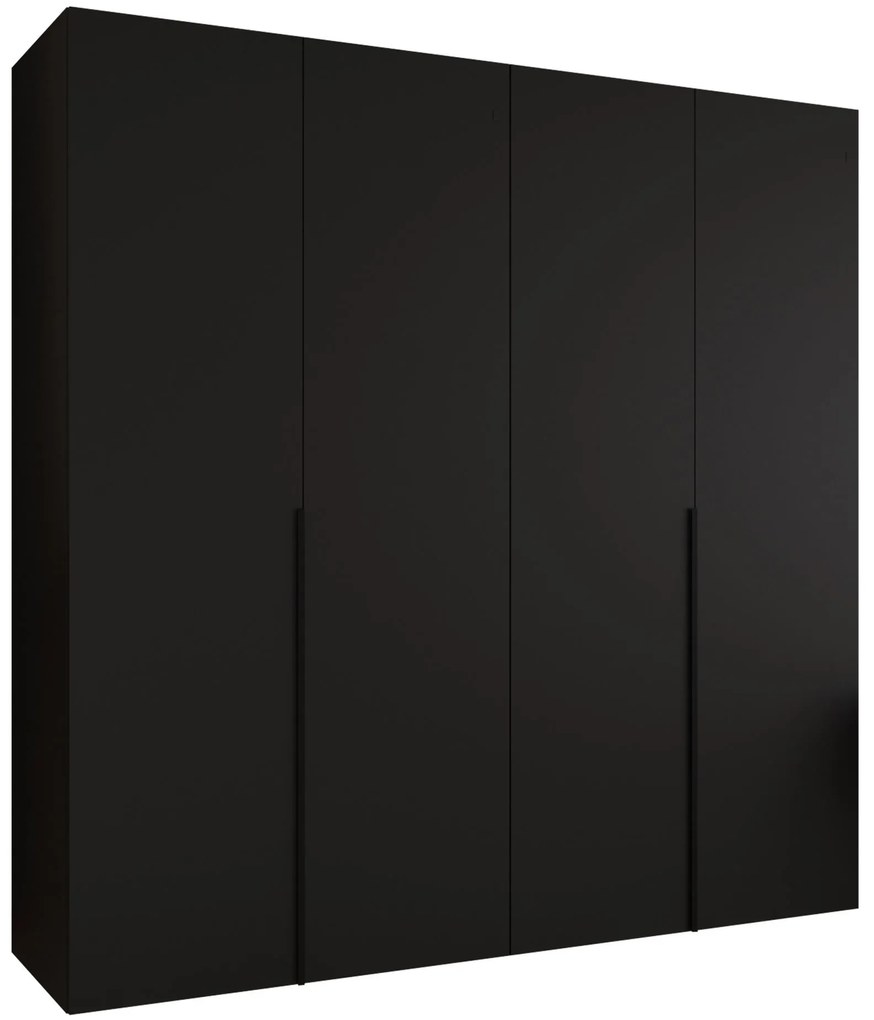 Ντουλάπα Alicante Τετράφυλλη-Μαύρο