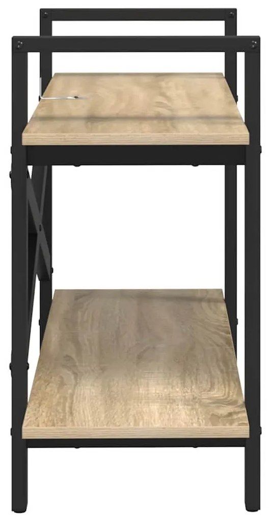 vidaXL Ράφι Βιβλίων Δρύς Sonoma 100 x 33,5 x 64 εκ Επεξεργασμένο ξύλο