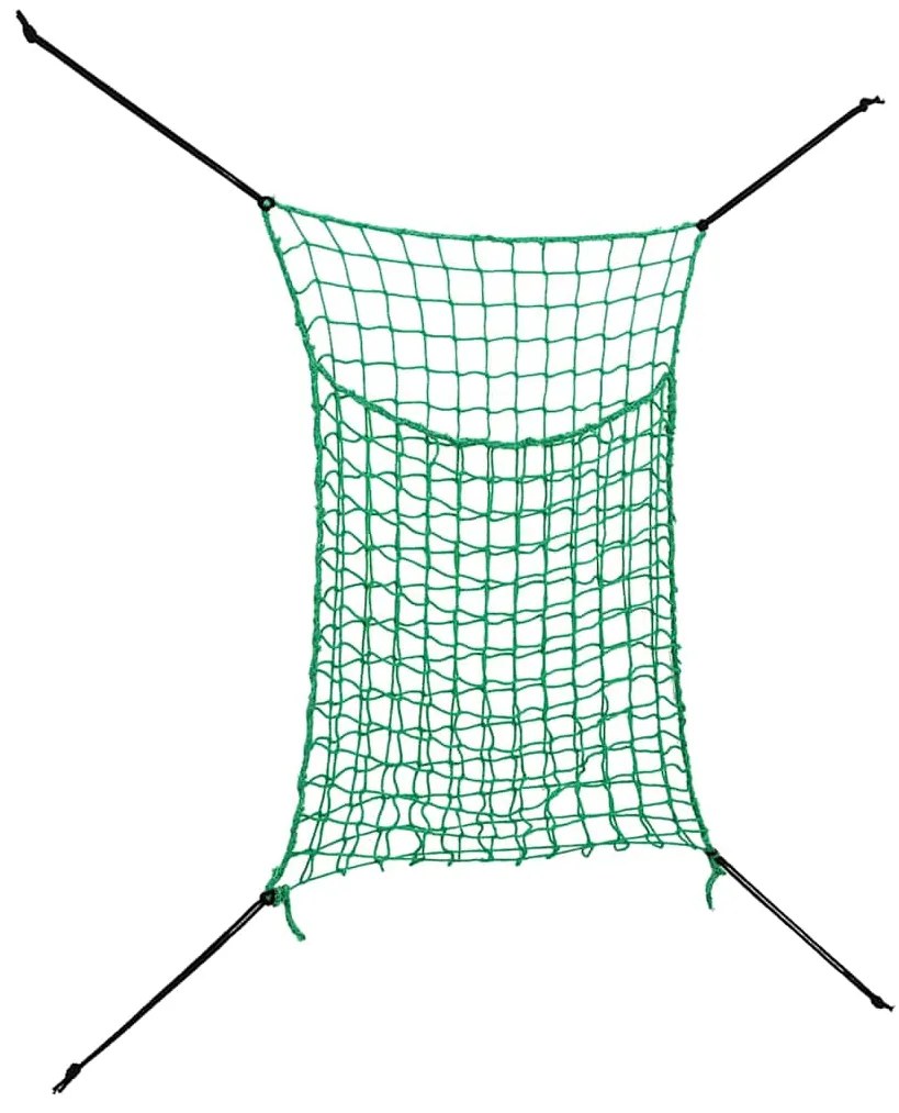 vidaXL Δίχτυα Σανού Ορθογώνια 2 τεμ. 0,9 x 1,5 μ. από Πολυπροπυλένιο