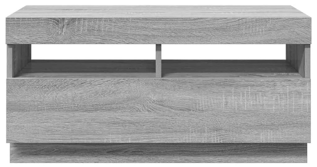vidaXL Έπιπλο Τηλεόρασης με LED Γκρι Sonoma 80x35x40 εκ.