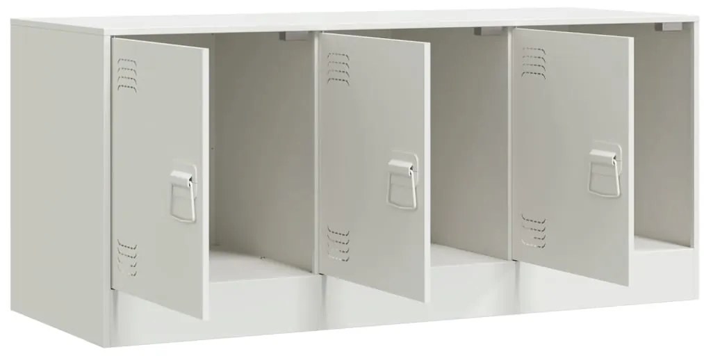 vidaXL Έπιπλο Τηλεόρασης Λευκό 99x39x44 εκ. από Ατσάλι