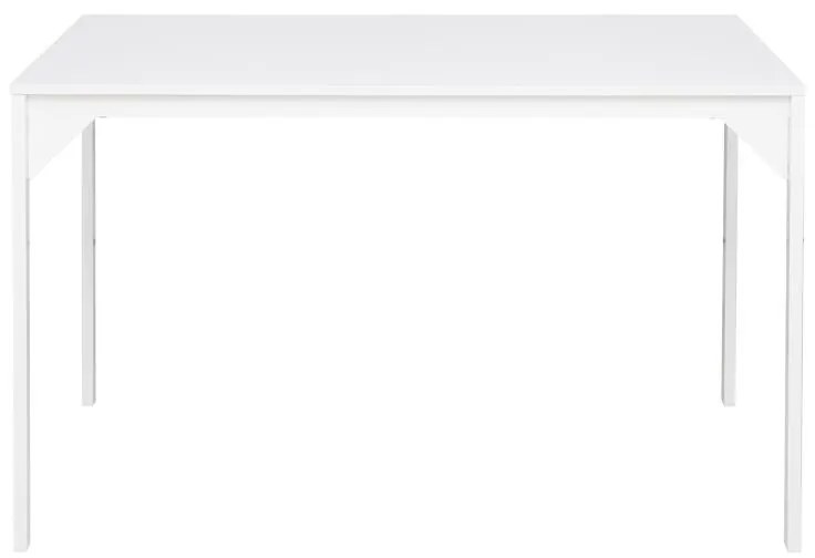Τραπέζι Chan μελαμίνη σε λευκή απόχρωση κα πόδι λευκό μεταλλικό 120x75x75εκ 120x75x75 εκ.