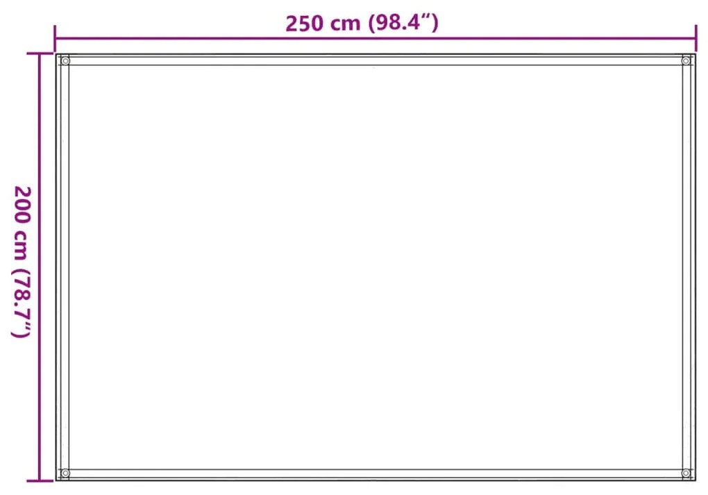 Χαλί Σκηνής Ανοιχτό Πράσινο 250 x 200 εκ. από HDPE