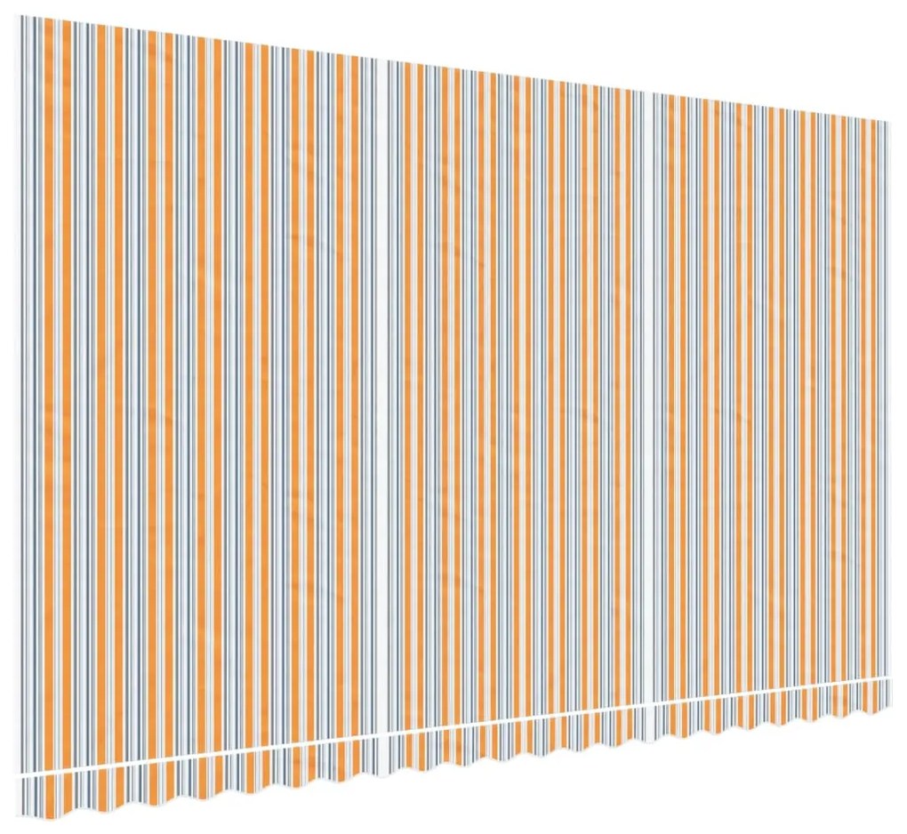 vidaXL Τεντόπανο Ανταλλακτικό Ριγέ Πολύχρωμο 5x3 μ.