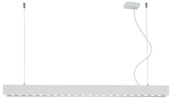 Γραμμικό Φωτιστικό Οροφής LED 30W Direct-Indirect IP20 Topline Viokef 3911-0024-2-W-N Λευκό