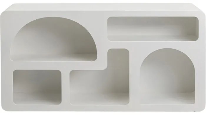 Βιβλιοθήκη Paco Ξύλο Λευκή 140x32x75εκ. - Λευκό