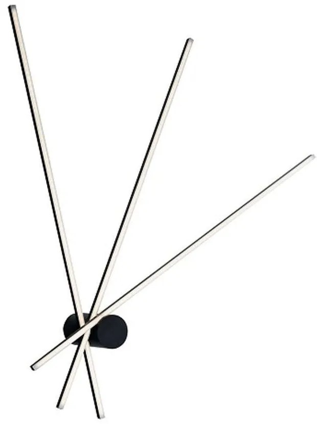 Φωτιστικό Οροφής - Πλαφονιέρα Shanghai LED-SHANGHAI-PL3 NERO 27W Led 92x100cm Black Luce Ambiente De Aluminium