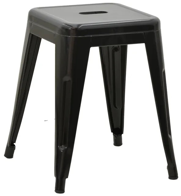 Σκαμπό Utopia pakoworld μέταλλο μαύρο 30x30x45εκ