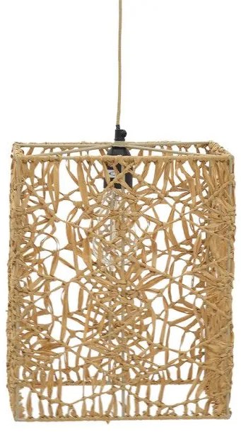 Φωτιστικό Οροφής Dorotan Inart E27 Φυσικό 30X27X110 εκ 311-000001 311-000001 Καφέ