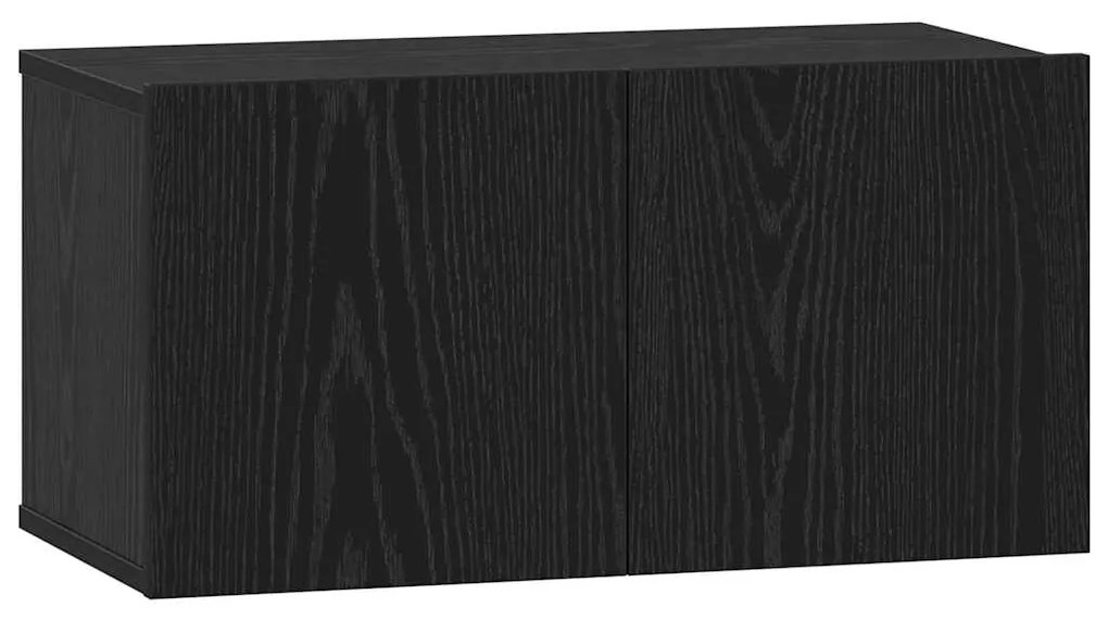 vidaXL Σετ επίπλου τηλεόρασης 4 pcs Μαύρη Δρυς 30.5 x 30 x 60 εκ.