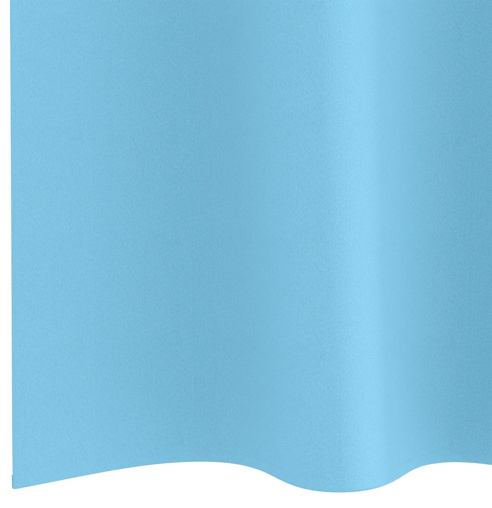 vidaXL Κουρτίνες με κουρτίνες 2 pcs Γαλάζιο 140 x 140 cm Πολυεστέρας