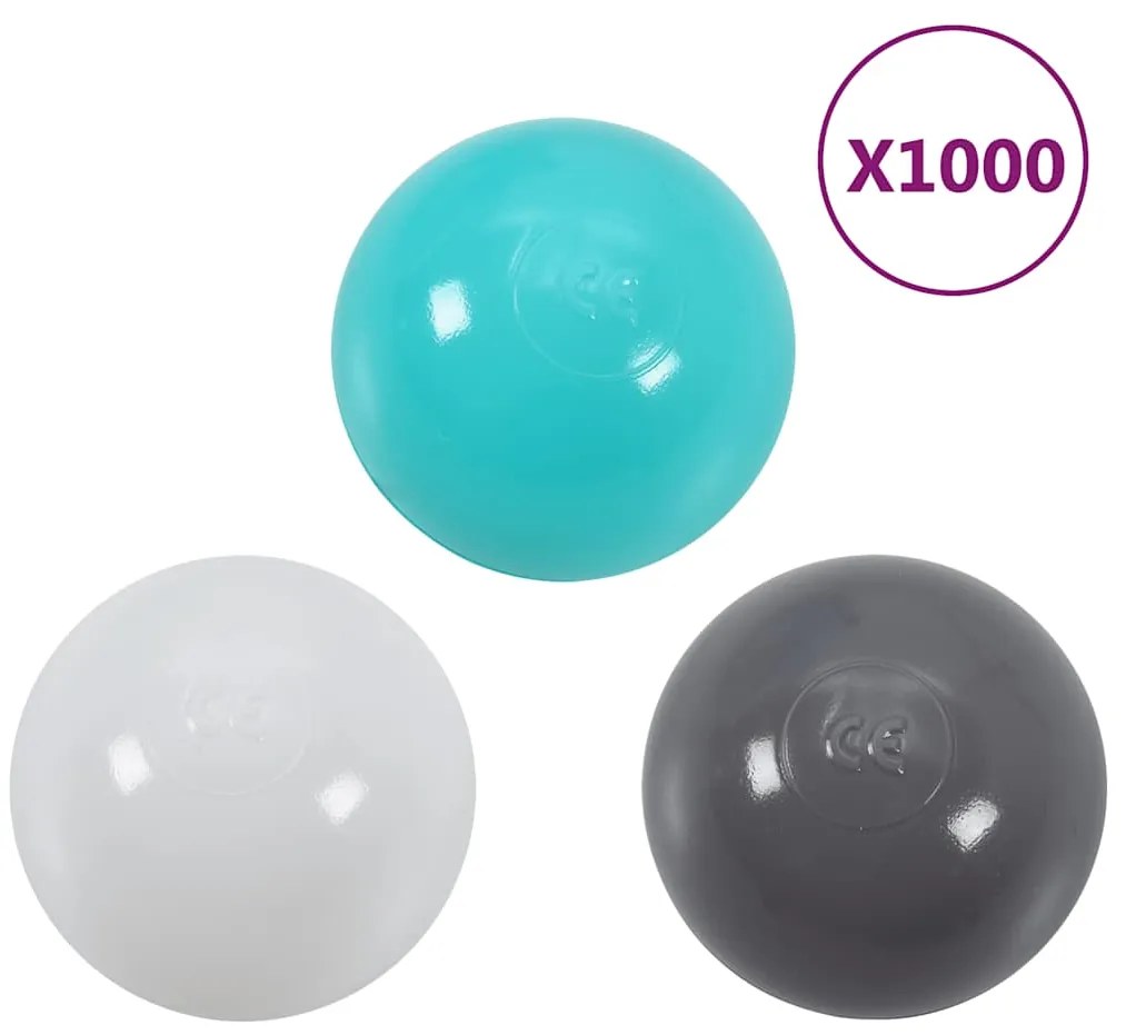 vidaXL Μπάλες για Παιδική Πισίνα 1000 τεμ. Πολύχρωμες