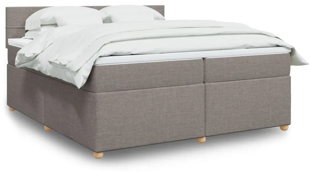 ΚΡΕΒΑΤΙ BOXSPRING ΜΕ ΣΤΡΩΜΑ TAUPE 200X200 ΕΚ. ΥΦΑΣΜΑΤΙΝΟ 3289091